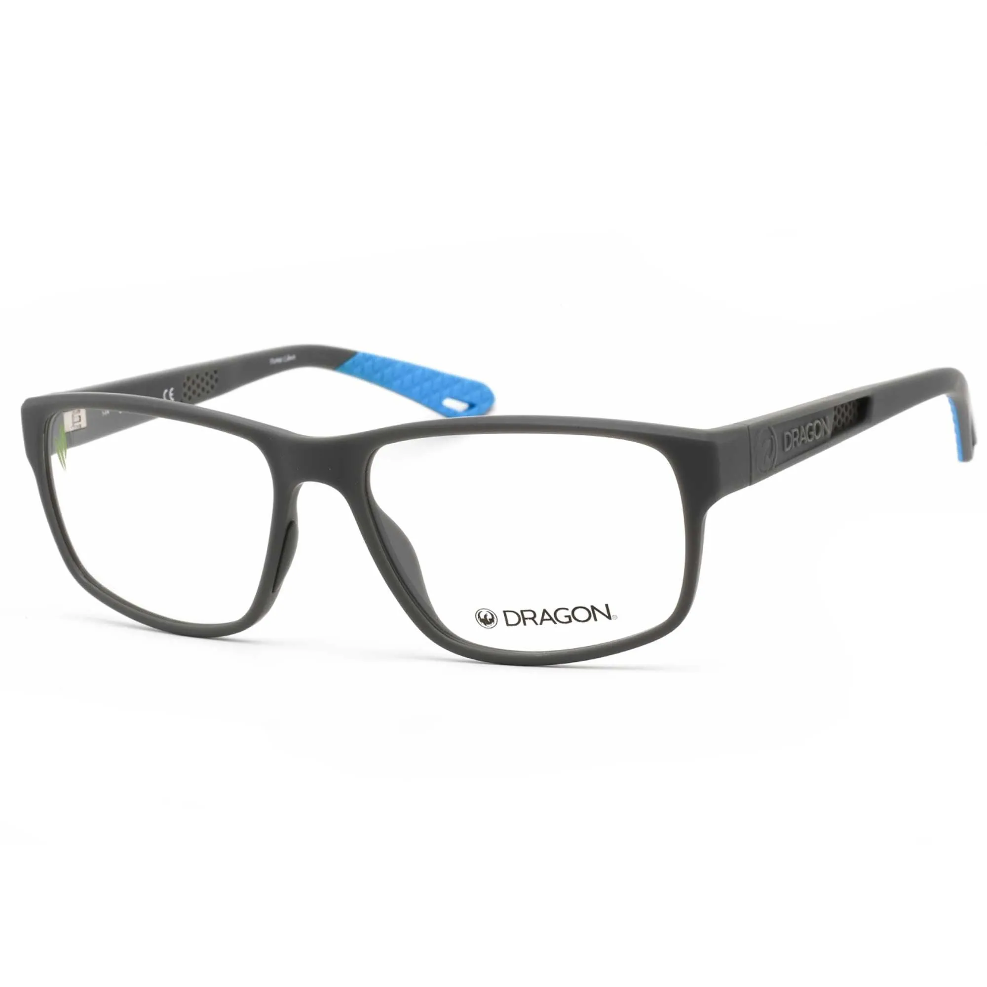 Dragon Women's Eyeglasses - Matte Grey Full Rim Frame Clear Demo Lens | DR5001 020