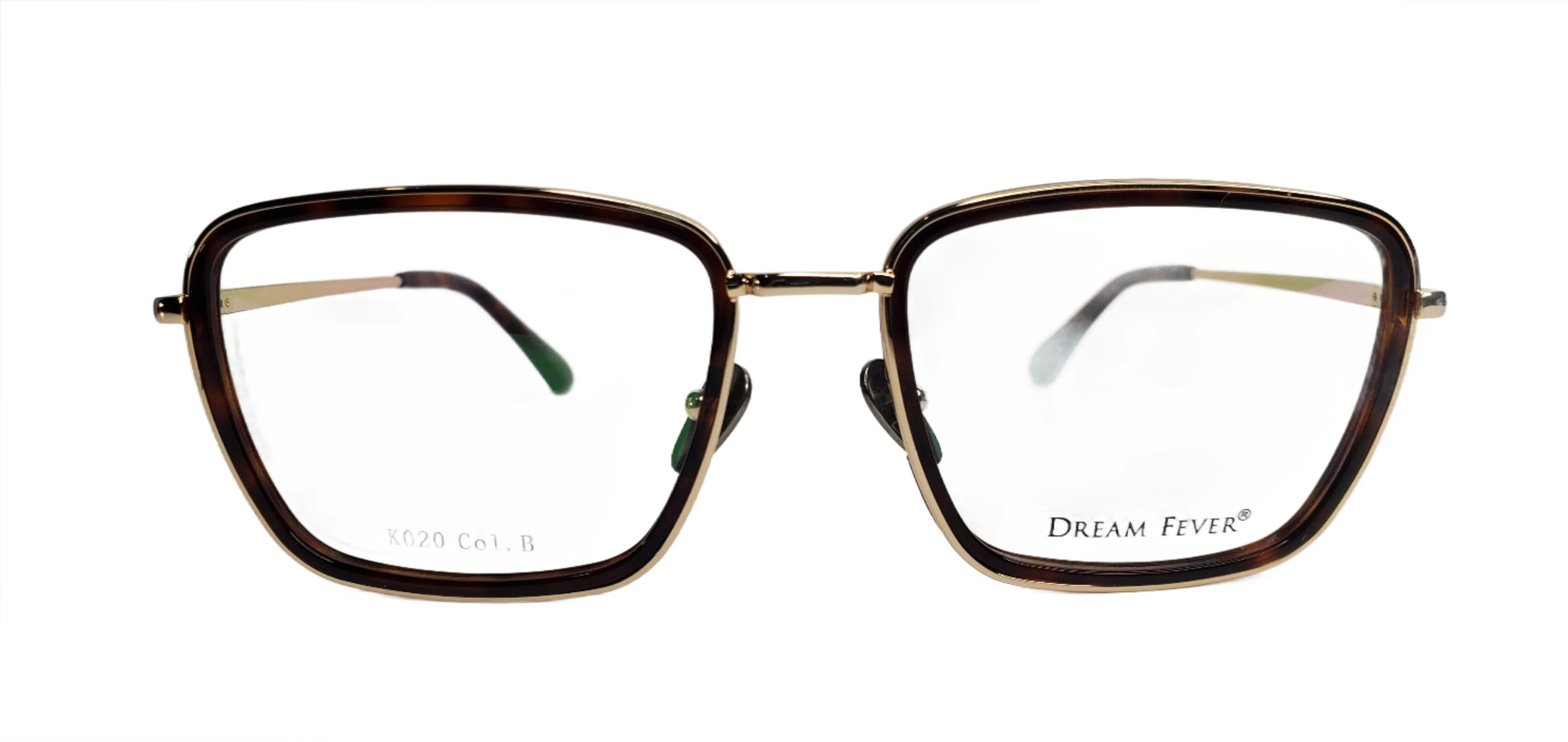 Dream Fever K020 Brown Tortoise Gold Fashion Eyeglasses
