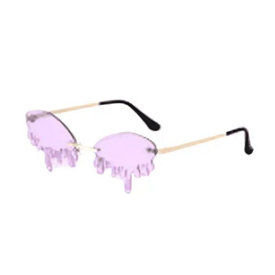 Dripping Oval Lens Sunglasses