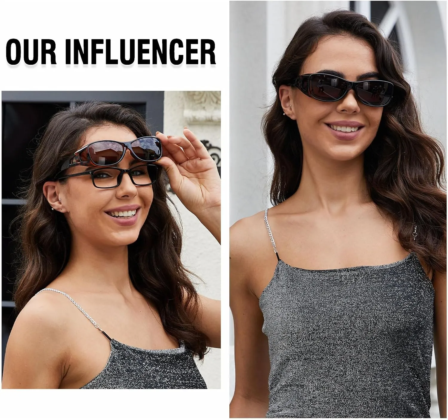 DUCO Fit Over Sunglasses Wraparound Sunglasses for Men Women Polarized Wear Over Sun Glasses UV Protection DC8965