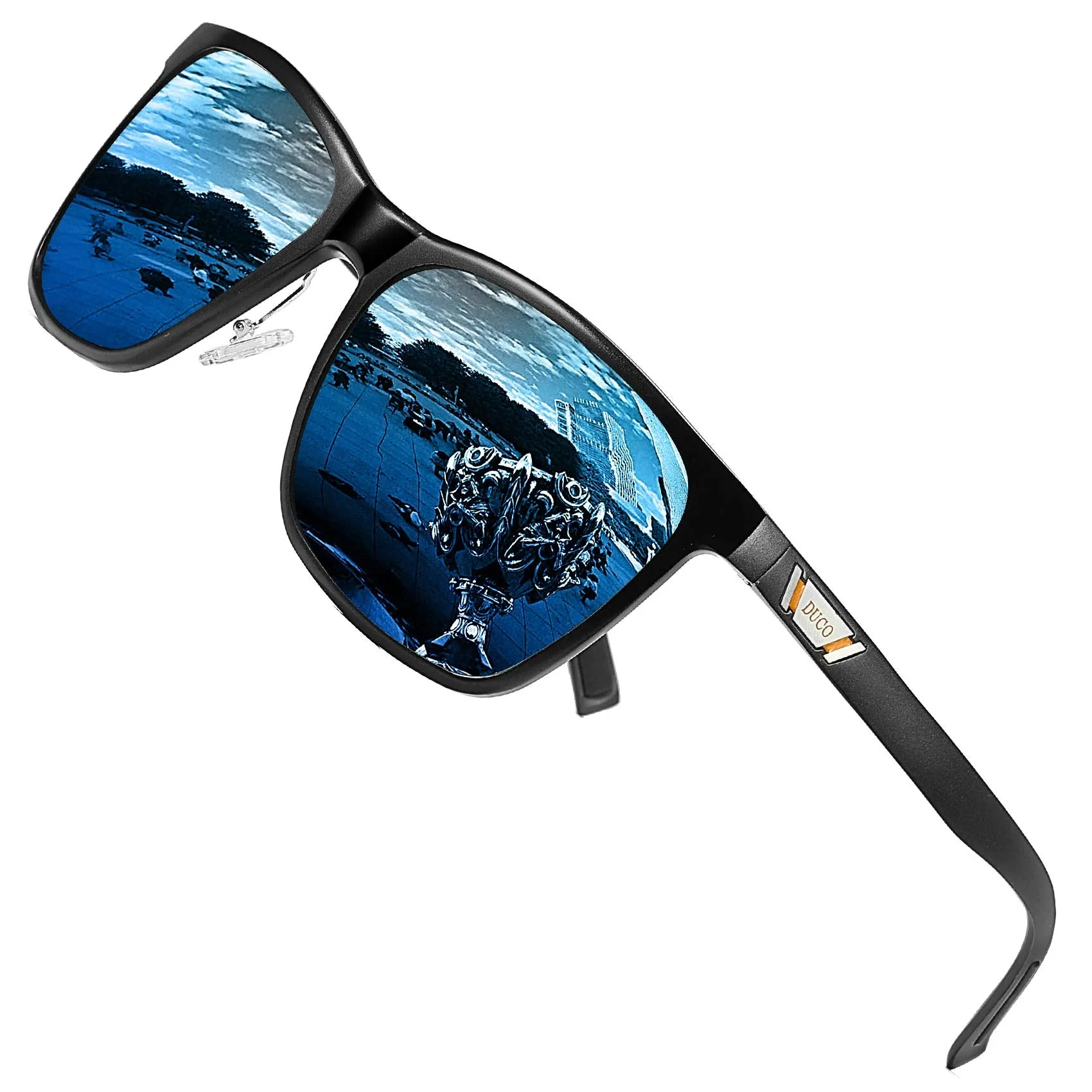 DUCO Men's Metal Classic Driving Polarized Sunglasses 3029H