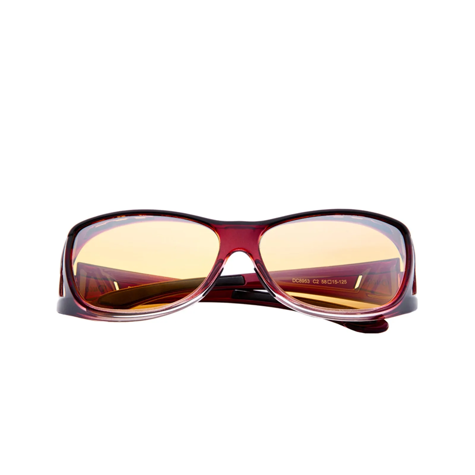 Duco Night Vision Glasses for Driving at Dusk Rainy Day Anti Glare Fit Over Wrap Around Eyewear Glasses UV400 Polarized