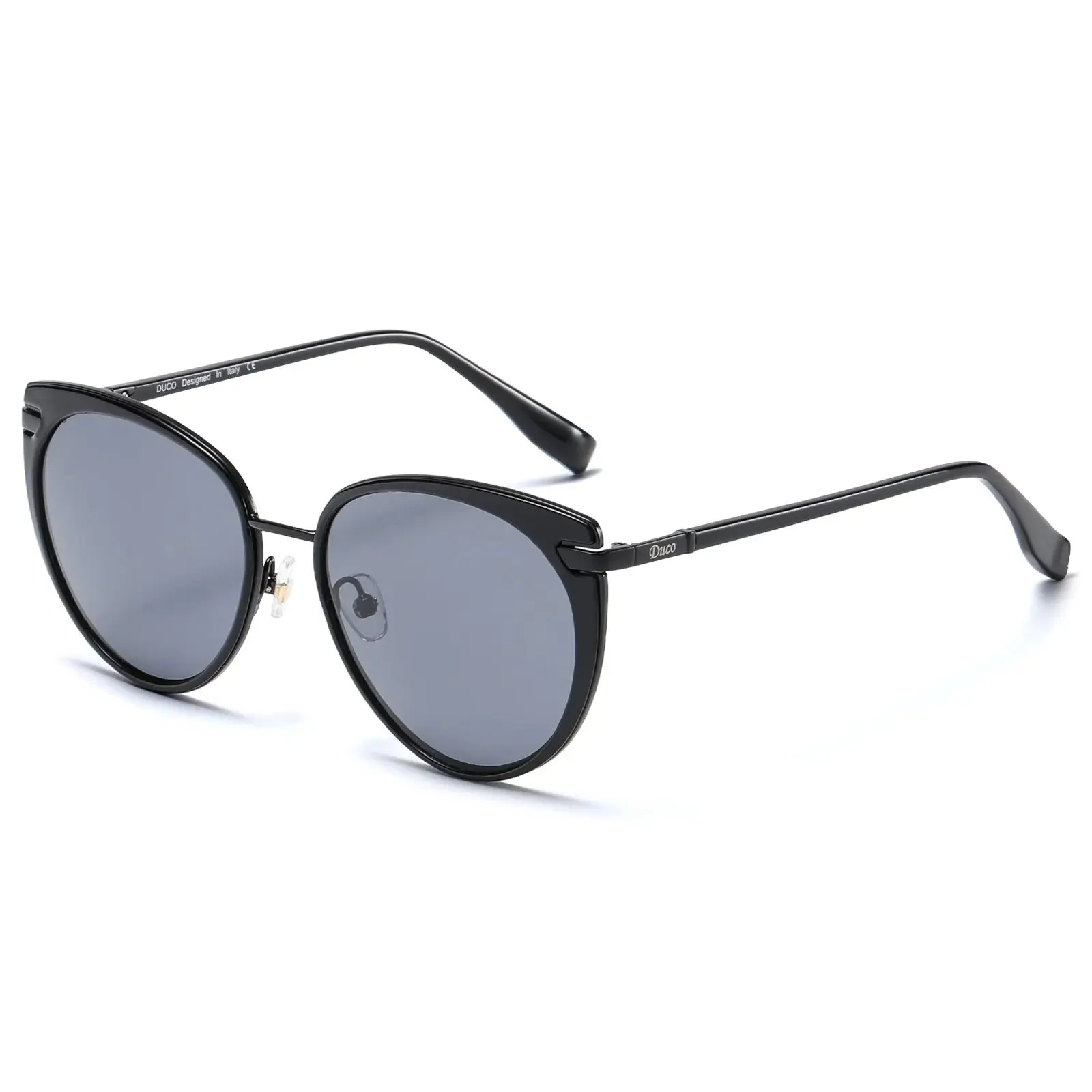 DUCO Oversized Cat Eye Sunglasses Retro Polarized Sun Glasses Designer Shades DC1222