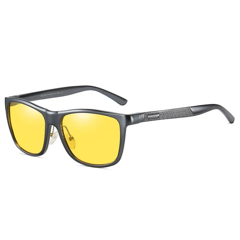 DUCO Polarized Night Vision Glasses for Men and Women Yellow Safety Driving Glasses with UV Protection and Anti Glare Coop - NV