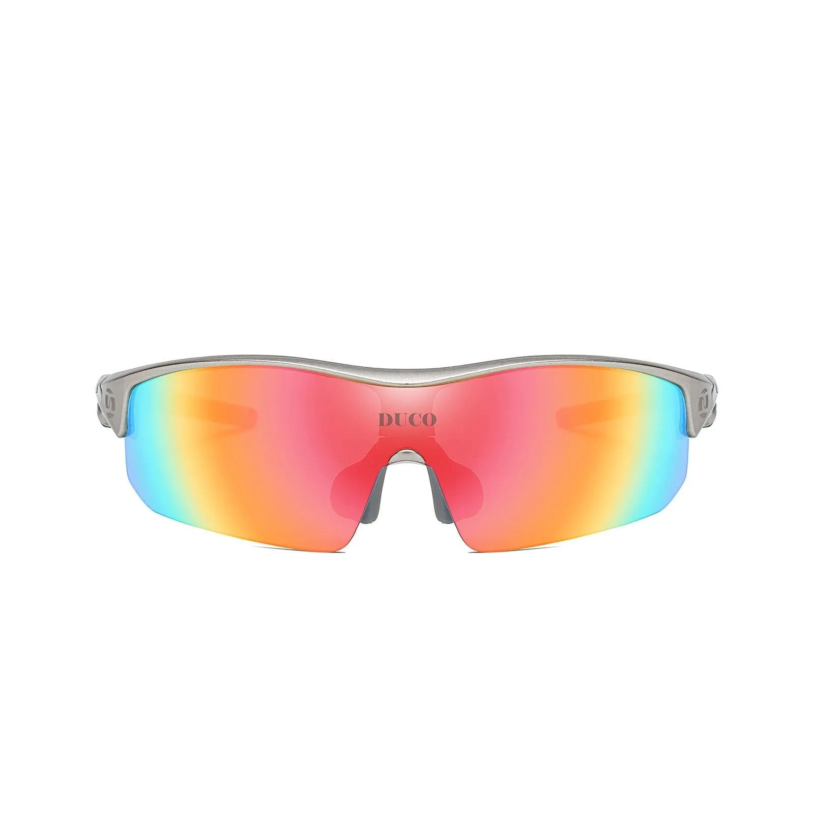 DUCO POLARIZED SPORTS CYCLING SUNGLASSES FOR MEN WITH 5 INTERCHANGEABLE LENSES FOR RUNNING GOLF FISHING HIKING BASEBALL 0020