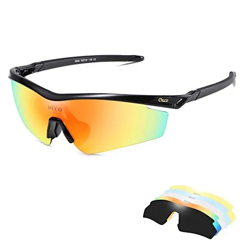 DUCO Polarized Sports Mens Sunglasses for Driving Running Cycling Sun Glasses 0022