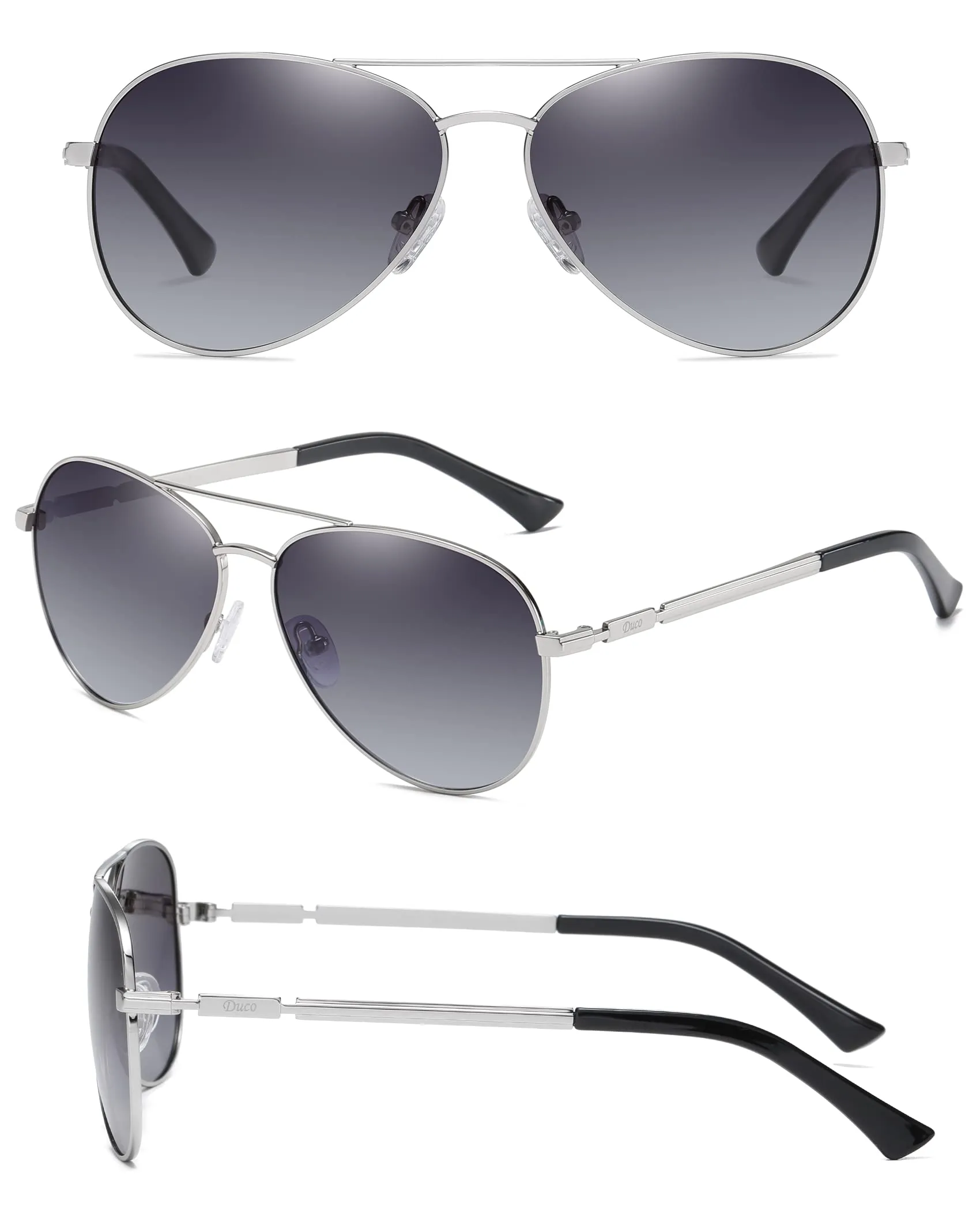 DUCO  Polarized Sunglasses for Men and Women 3025K