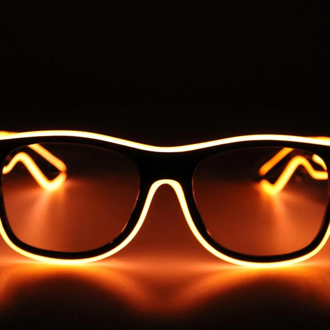 El Wire Orange Square Sunglasses (Each)