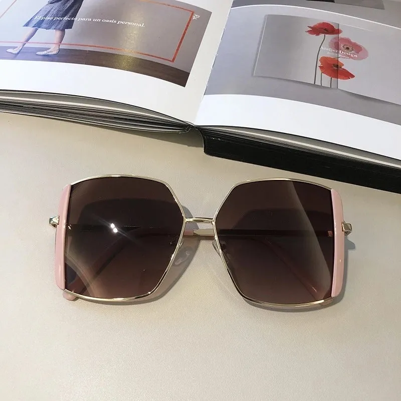 Elegant Glam Retro UV Protection Resin Women's Sunglasses