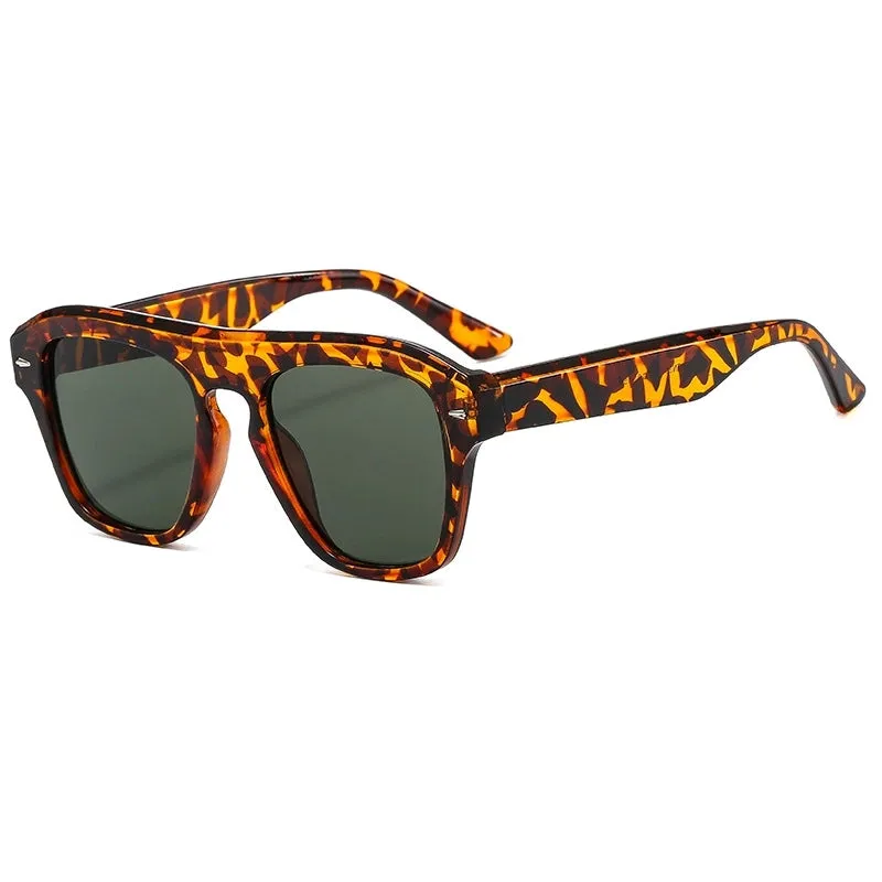 Elegant Simple Style Solid Color Ac Special-Shaped Mirror Full Frame Women's Sunglasses