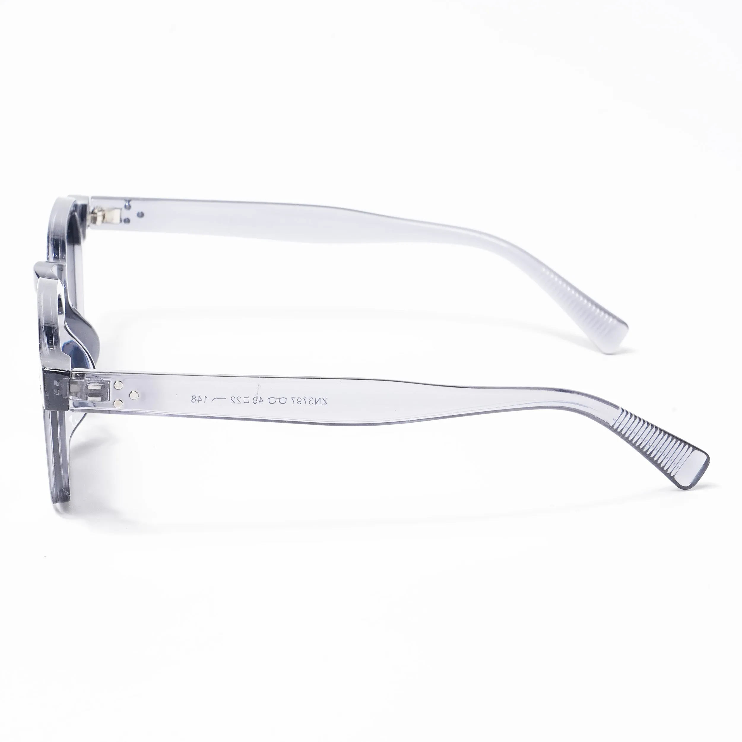Eyejack Square Sunglasses for Men & Women (Grey Lens | Grey Frame - 3797CL519-C2)