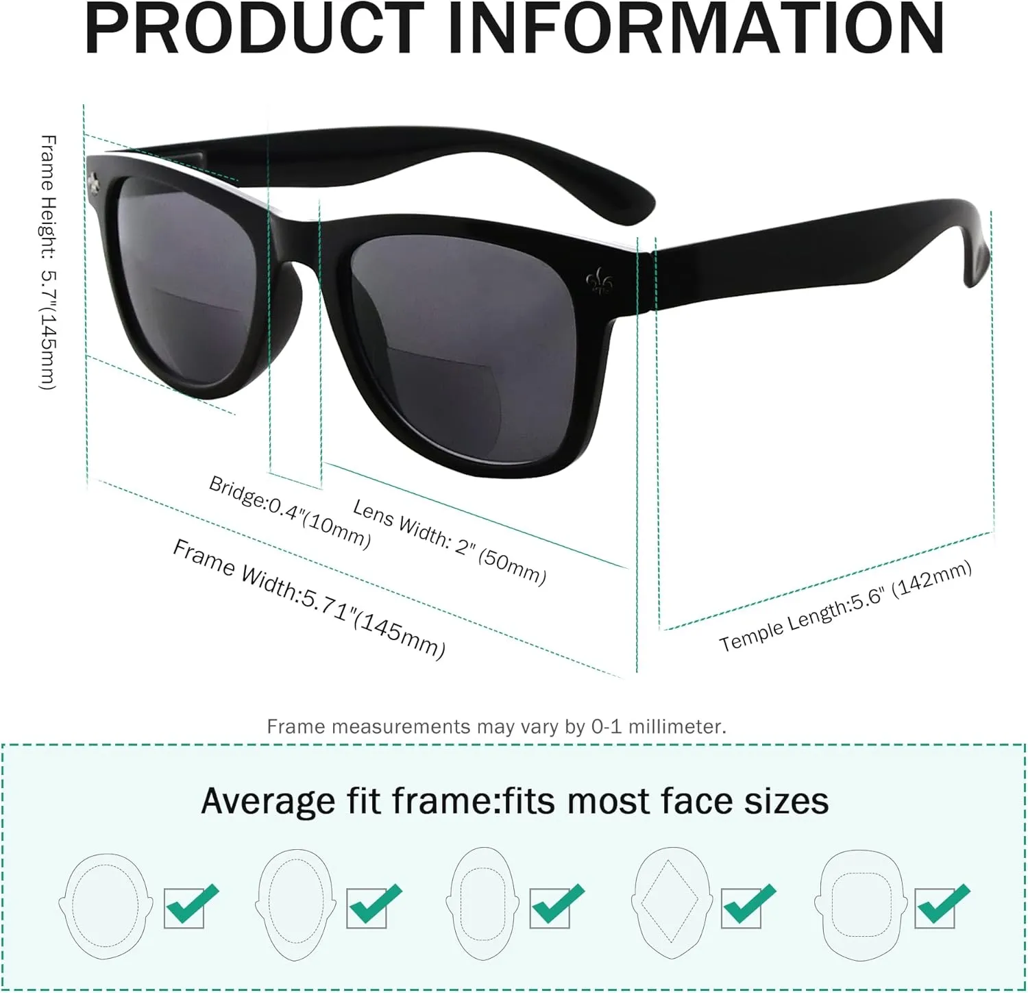 Eyekepper 10-Pack Classic Bifocal Sunglasses for Women Reading Sunglasses Ladies UV Protection  1.50