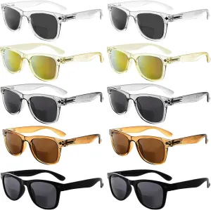 Eyekepper 10-Pack Classic Bifocal Sunglasses for Women Reading Sunglasses Ladies UV Protection  1.50
