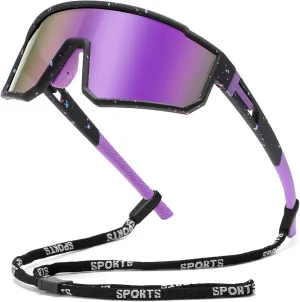 FAGUMA Kids Polarized Sports Sunglasses Youth Baseball Sunglasses Age 8-16 Boys Girls Softball Cycling UV400 Protection
