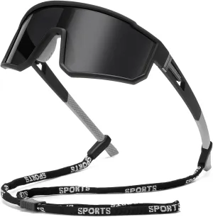 FAGUMA Kids Polarized Sports Sunglasses Youth Baseball Sunglasses Age 8-16 Boys Girls Softball Cycling UV400 Protection