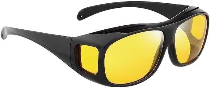 Fanyil NightGlo Glasses,Night Driving Glasses with Polarized Lens,Anti Glare Sunglasses for Man and Women