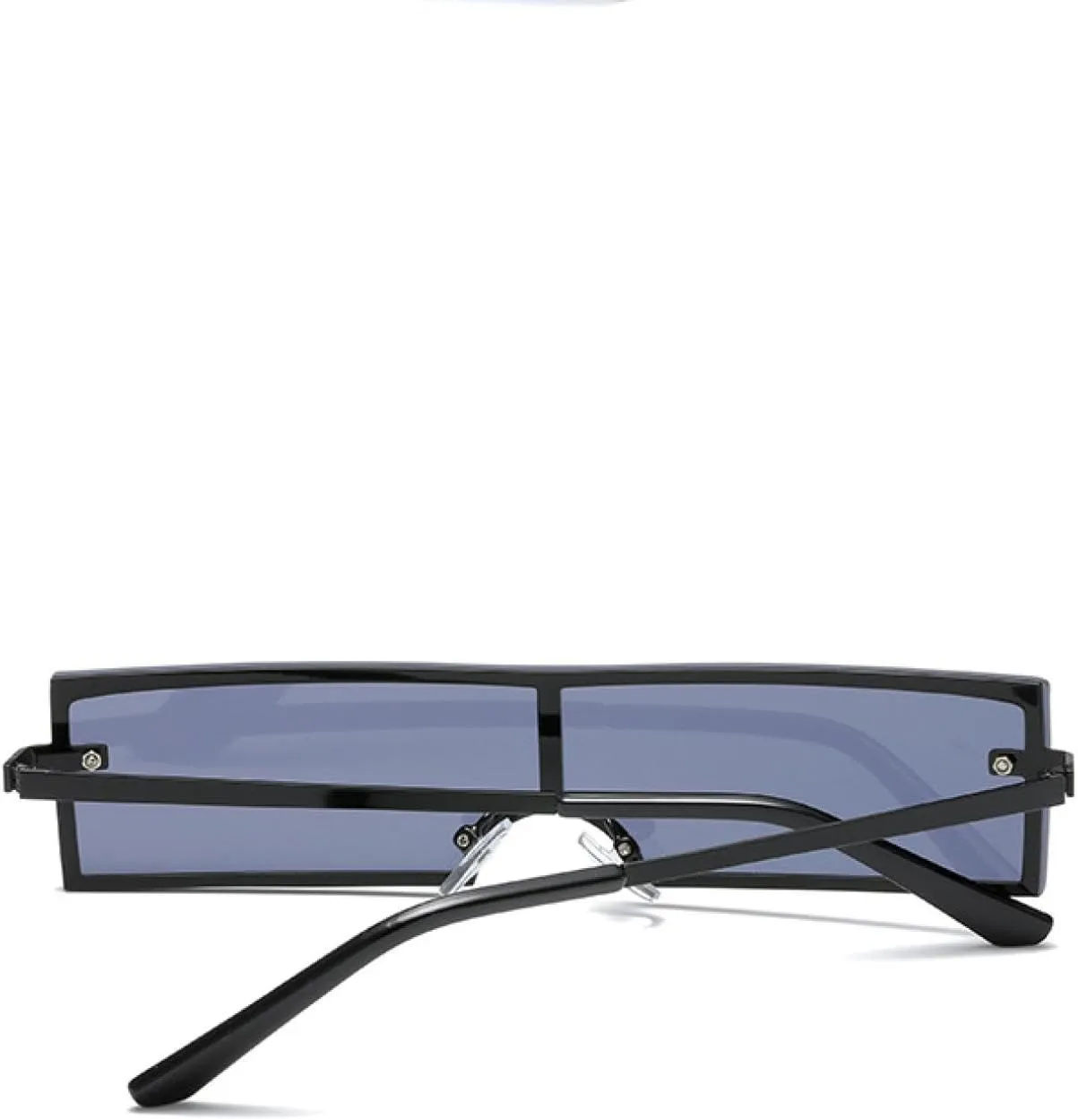 Fashion Integrated Rectangle Metal Frame Sunglasses Women Luxury Steampunk Trendy Hip Hop Sun Glasses Unisex Uv400