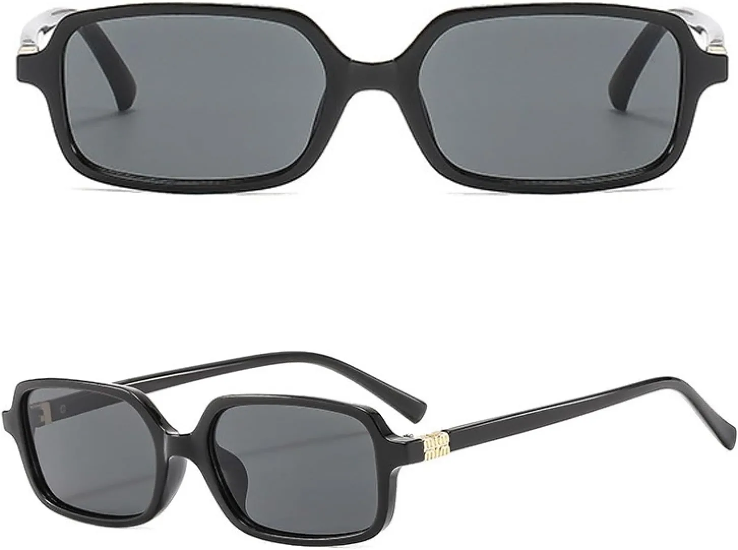 Fashion Rectangle Sunglasses Womens Men Small Black Sun Glasses Goggle Trends Vintage Cat Eye Eyewear