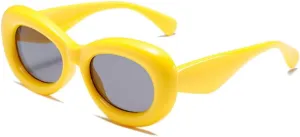 Fashion Retro Round Frame Sunglasses Men Women Vintage Luxury Sun Glasses Trend Punk Green Shades