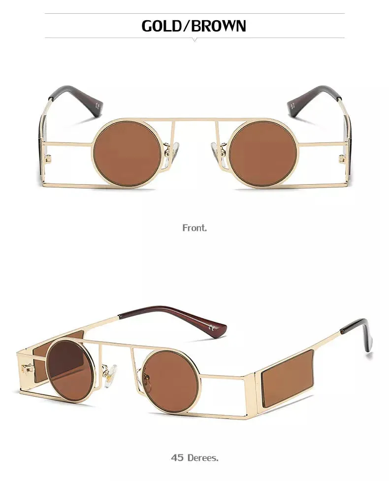 Fashion Retro Style UV400 Punk Sunglasses for Men and Women