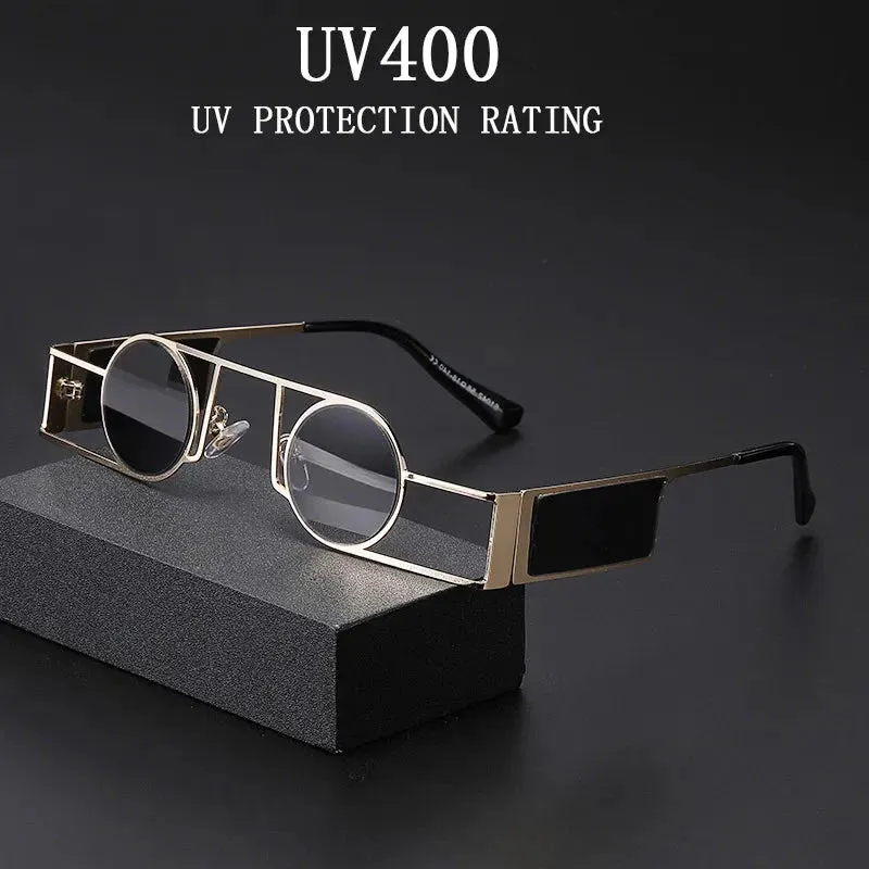 Fashion Retro Style UV400 Punk Sunglasses for Men and Women