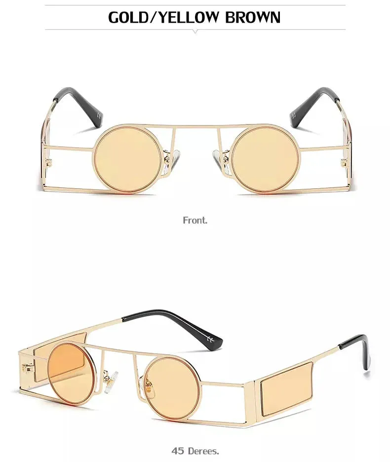 Fashion Retro Style UV400 Punk Sunglasses for Men and Women