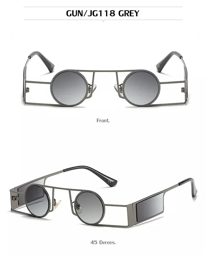 Fashion Retro Style UV400 Punk Sunglasses for Men and Women