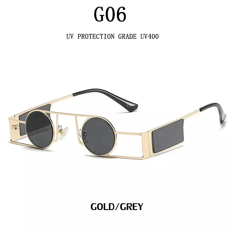 Fashion Retro Style UV400 Punk Sunglasses for Men and Women