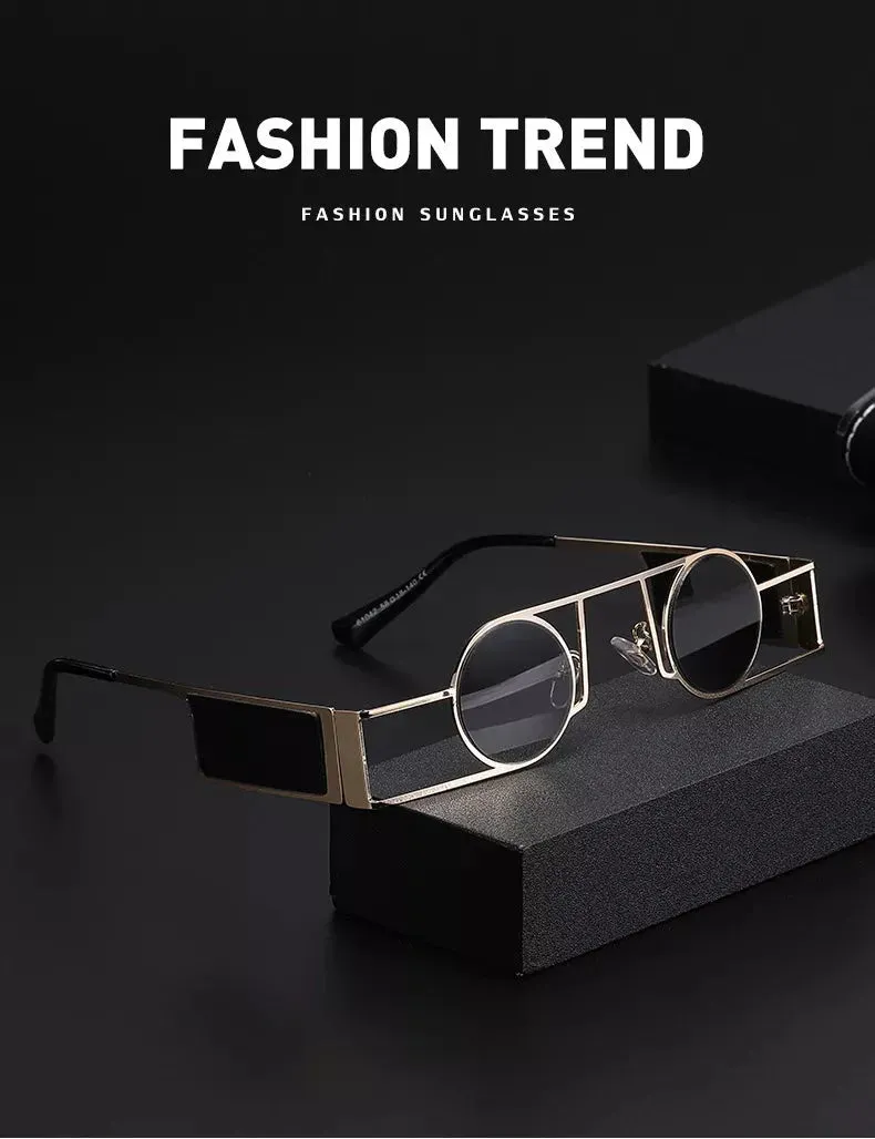 Fashion Retro Style UV400 Punk Sunglasses for Men and Women