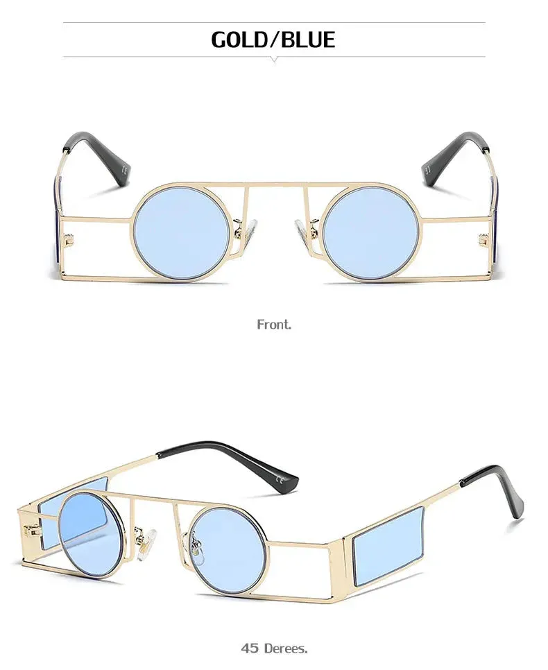 Fashion Retro Style UV400 Punk Sunglasses for Men and Women