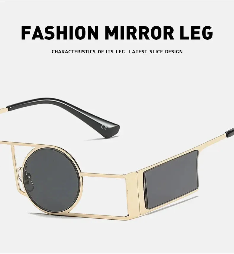 Fashion Retro Style UV400 Punk Sunglasses for Men and Women