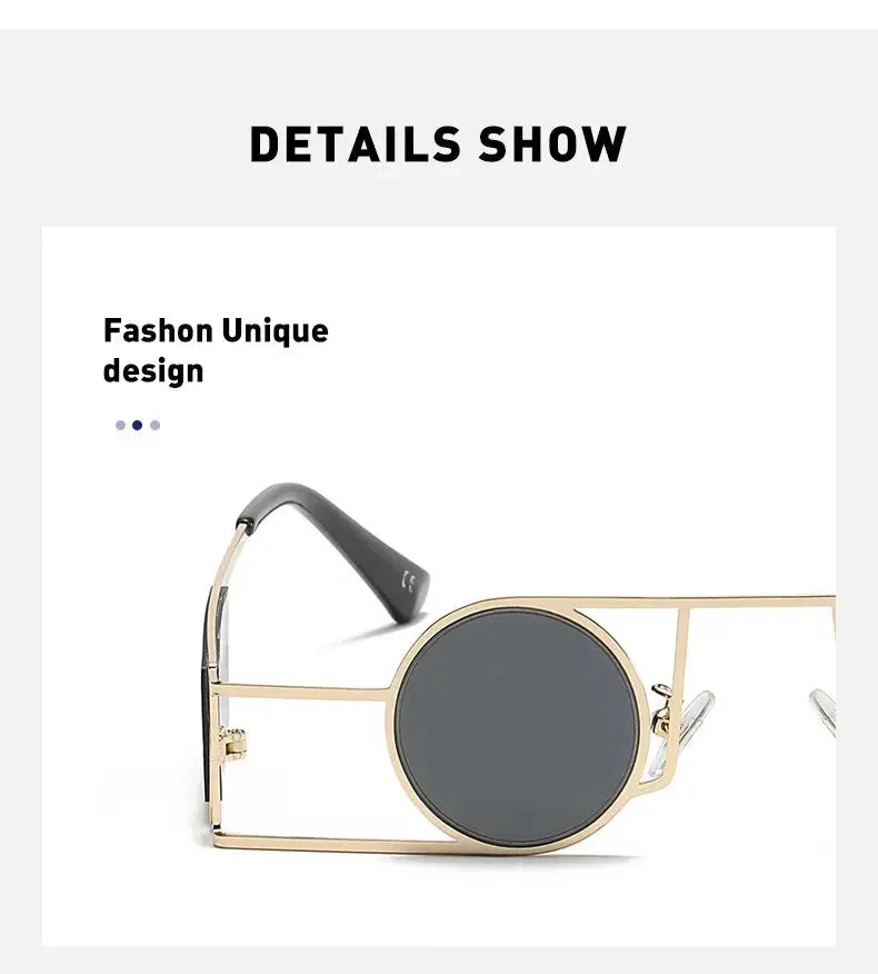 Fashion Retro Style UV400 Punk Sunglasses for Men and Women