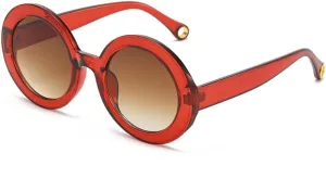 Fashion Round Frame Sunglasses Women Colorful Oval Sun Glasses Men UV400 Vintage Shades Sunglass