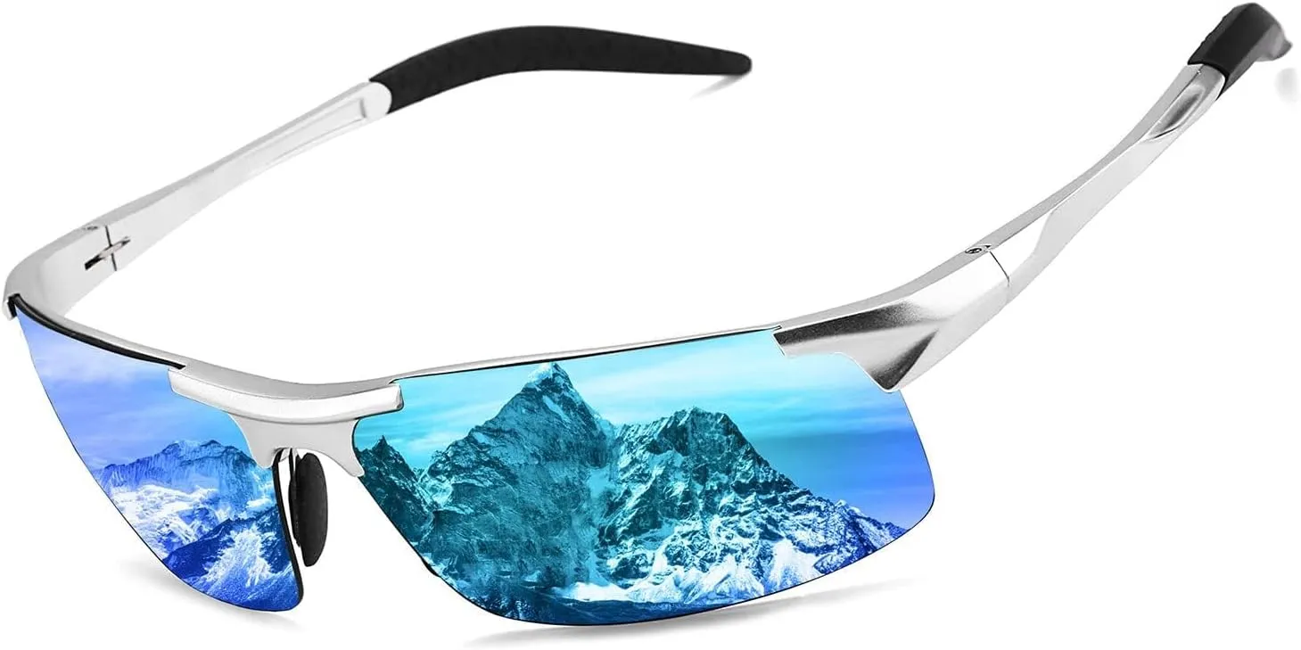 FEISEDY Mens Sports Polarized Sunglasses UV Protection Sunglasses for Men Cycling Driving B2442