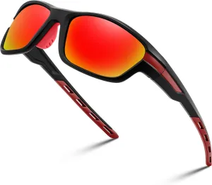 FEISEDY Polarized Sports Sunglasses for Men Women Youth Baseball Running Cycling Fishing TAC Glasses UV400 B0150