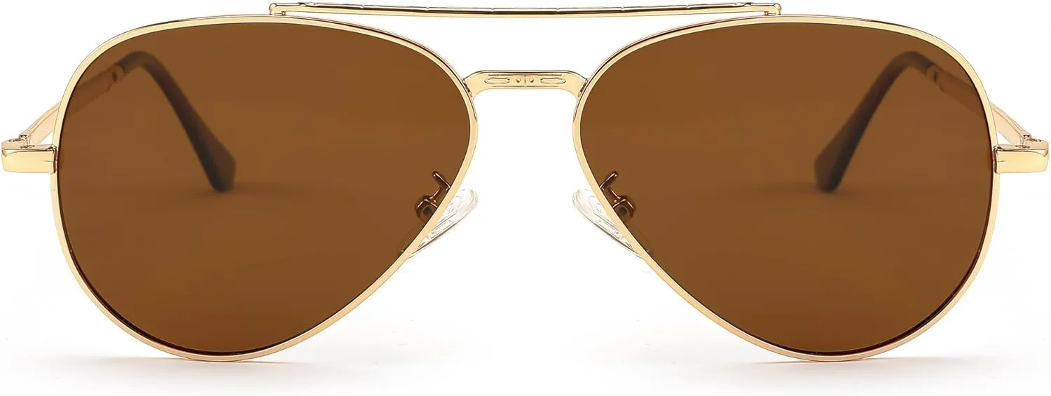 FEISEDY Sunglasses Womens, Aviator Polarized Men, Classic Metal Frame Pilot Shades B9113