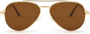 FEISEDY Sunglasses Womens, Aviator Polarized Men, Classic Metal Frame Pilot Shades B9113
