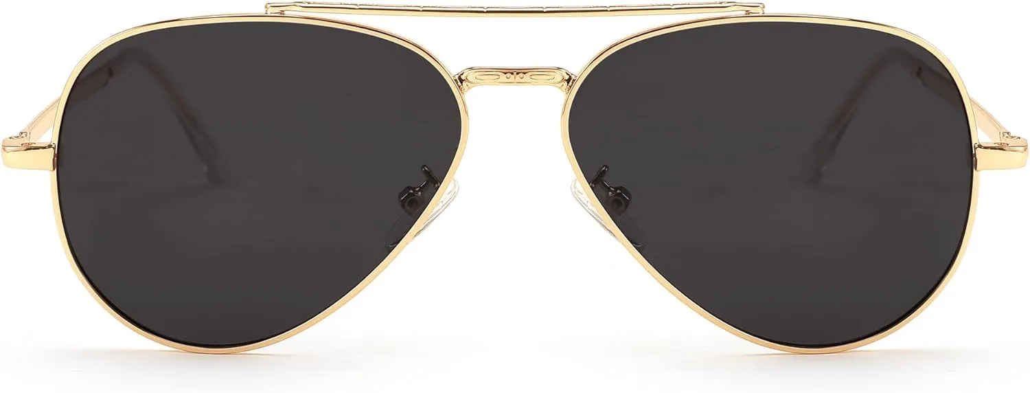 FEISEDY Sunglasses Womens, Aviator Polarized Men, Classic Metal Frame Pilot Shades B9113