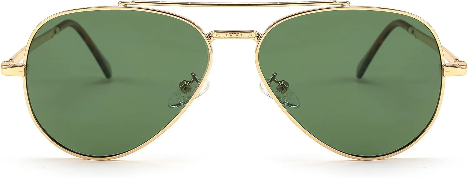 FEISEDY Sunglasses Womens, Aviator Polarized Men, Classic Metal Frame Pilot Shades B9113