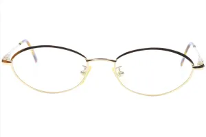 Fendi FF76 Golden Glimmer Vintage Luxury Italy Eyeglasses