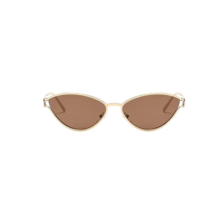 Fendi Sunglasses Designer Luxury Metal Frame Brawn