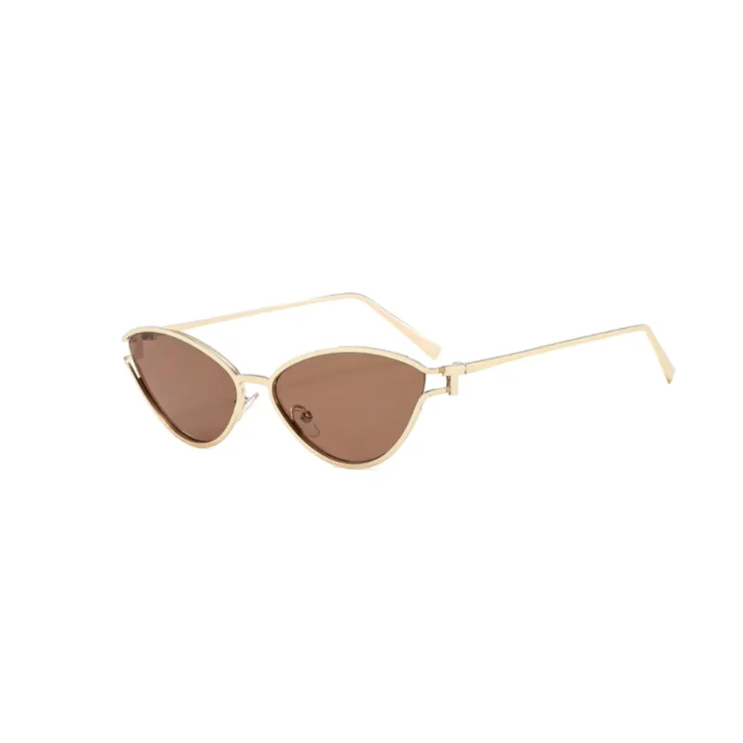 Fendi Sunglasses Designer Luxury Metal Frame Brawn