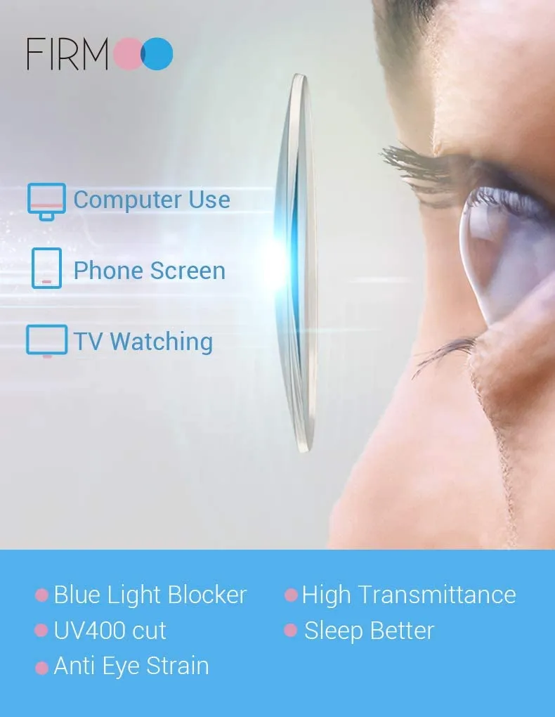 Firmoo Blue Light Blocking Glasses Computer Eyeglasses for Screen, Anti Blue Light Glasses with Anti Eyestrain & UV Glare Cute Pink Round Frame for Women, Retails $43 
