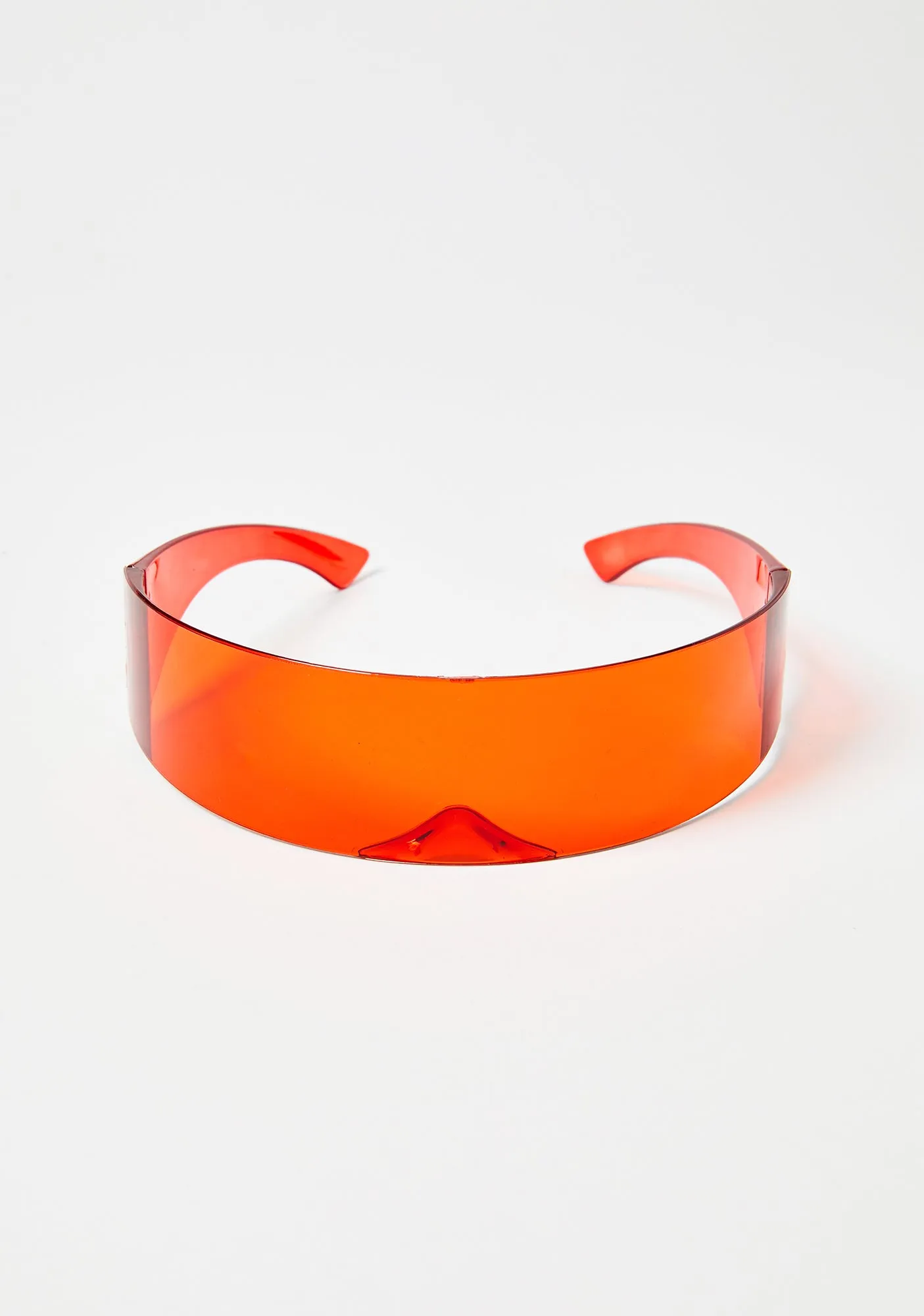 Flame Warped Energy Shield Sunglasses