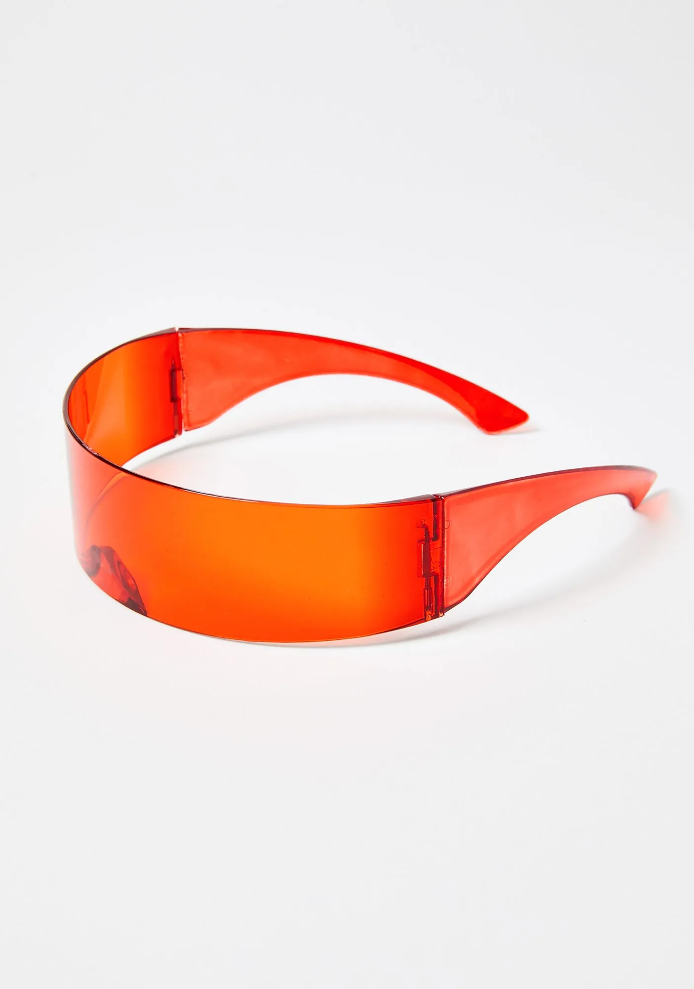 Flame Warped Energy Shield Sunglasses