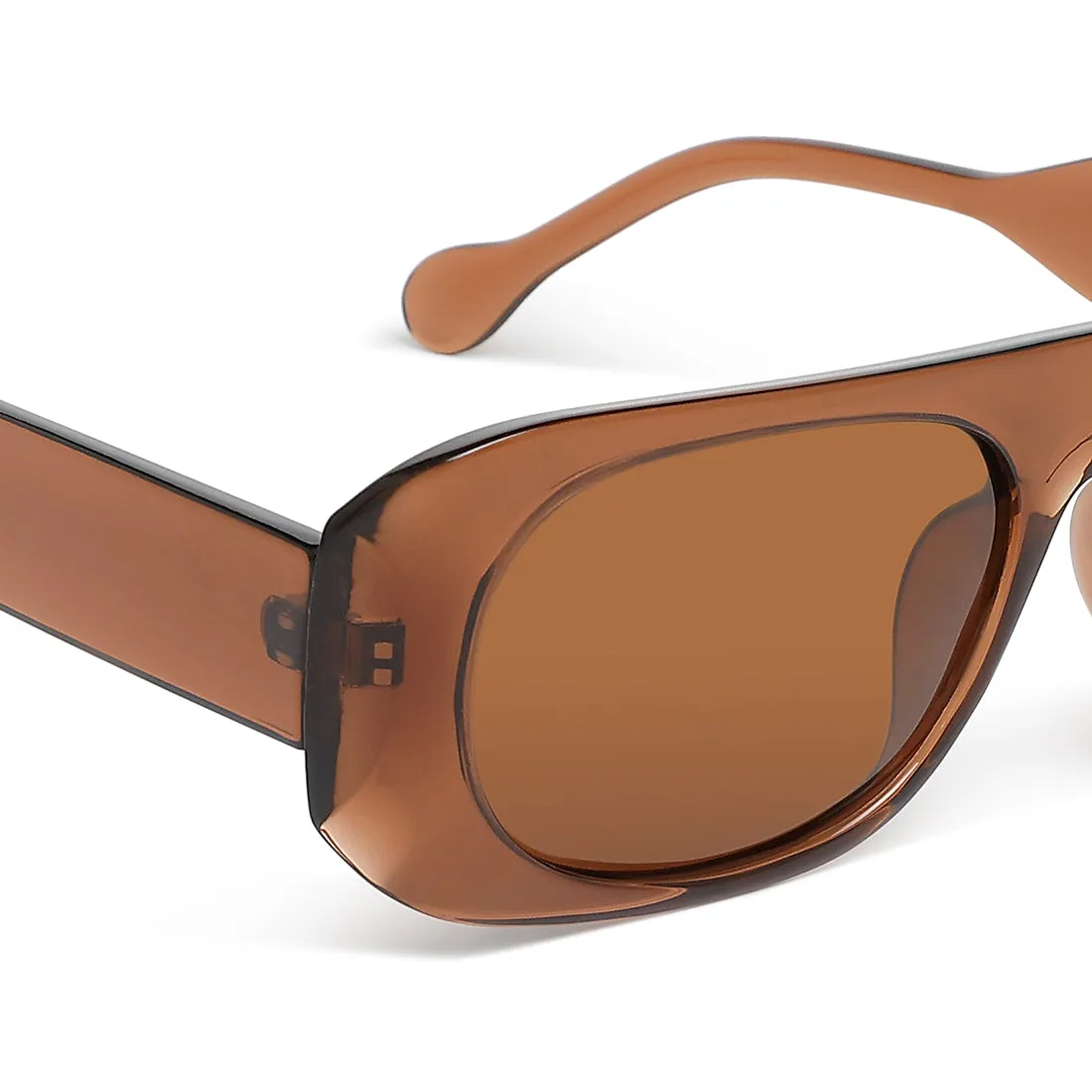 Flat Bridge Oval Sunglasses