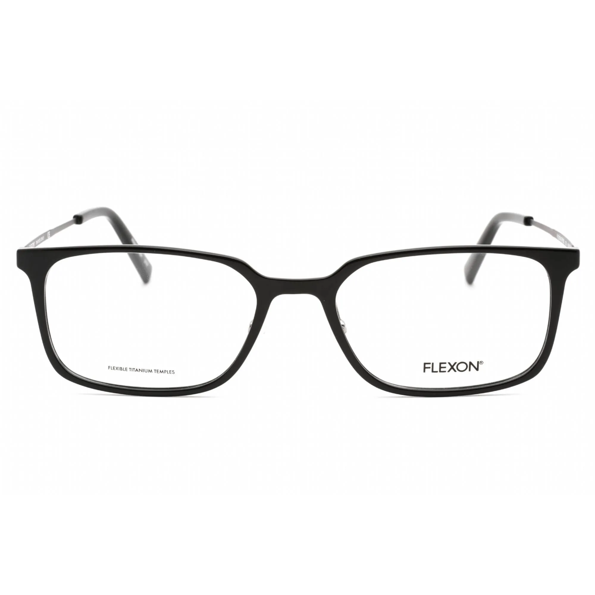 Flexon Men's Eyeglasses - Black Injected Propionate Full Rim Frame | FLEXON EP8003 001