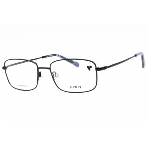 Flexon Men's Eyeglasses - Navy Rectangular Metal Full Rim Frame | FLEXON H6057 410