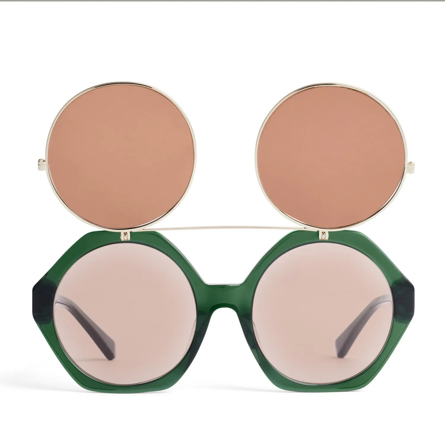 Flip Up Sunglasses in Green by Mini Rodini