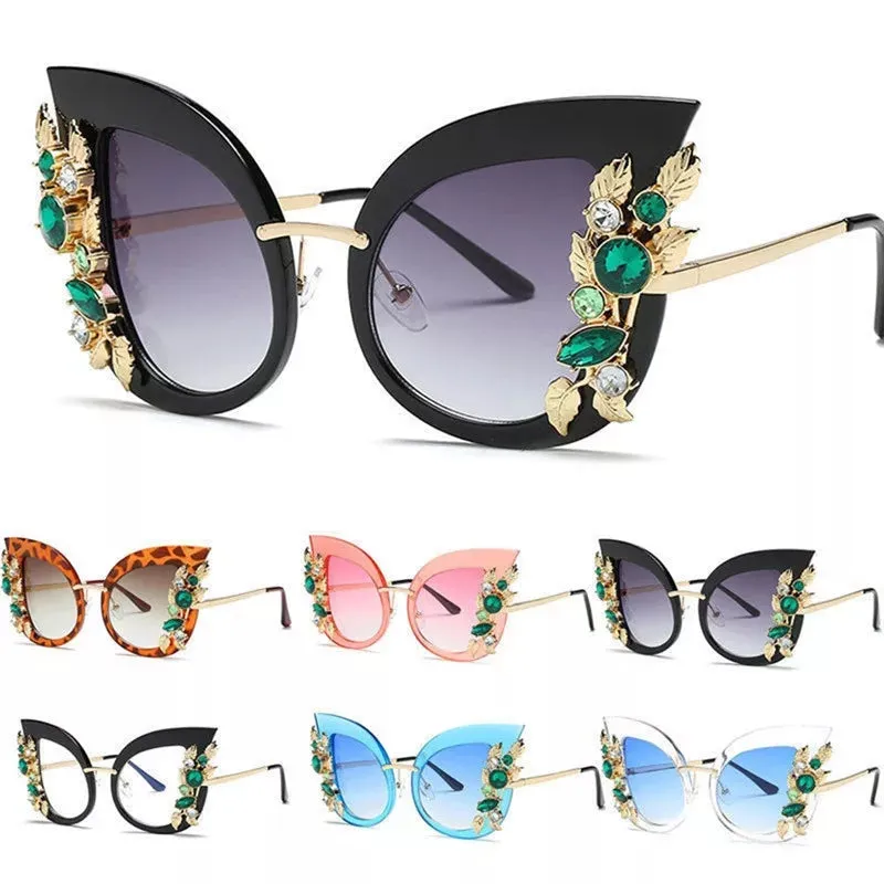 Flower Rhinestone Sunglas